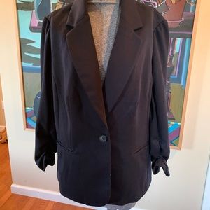 41 Hawthorne Dark Navy 3/4 Sleeve Blazer